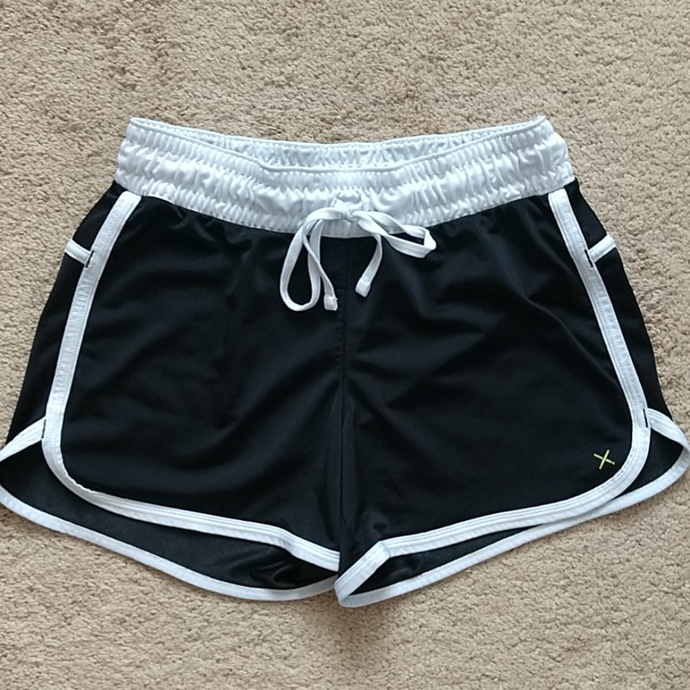 Black running shorts